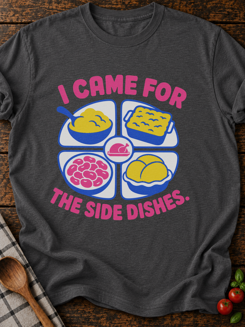 Side Dishes T-Shirt - Dark Heather