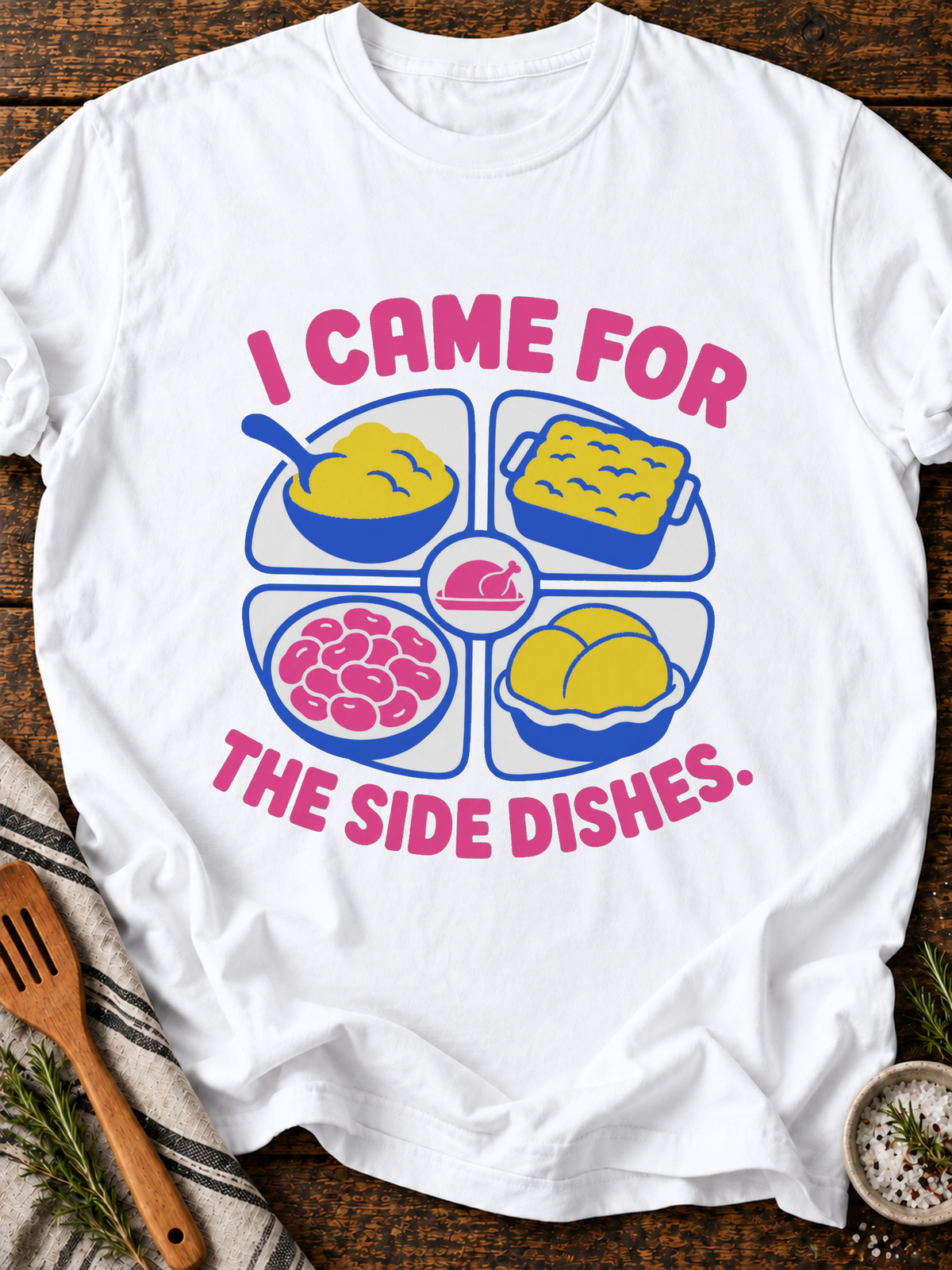 Side Dishes T-Shirt - White