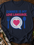 Dinner Love T-Shirt - Navy