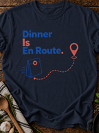 Dinner En Route T-Shirt - Navy