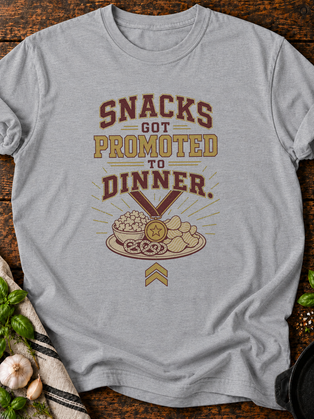 Snacks Promoted T-Shirt - Sport Grey