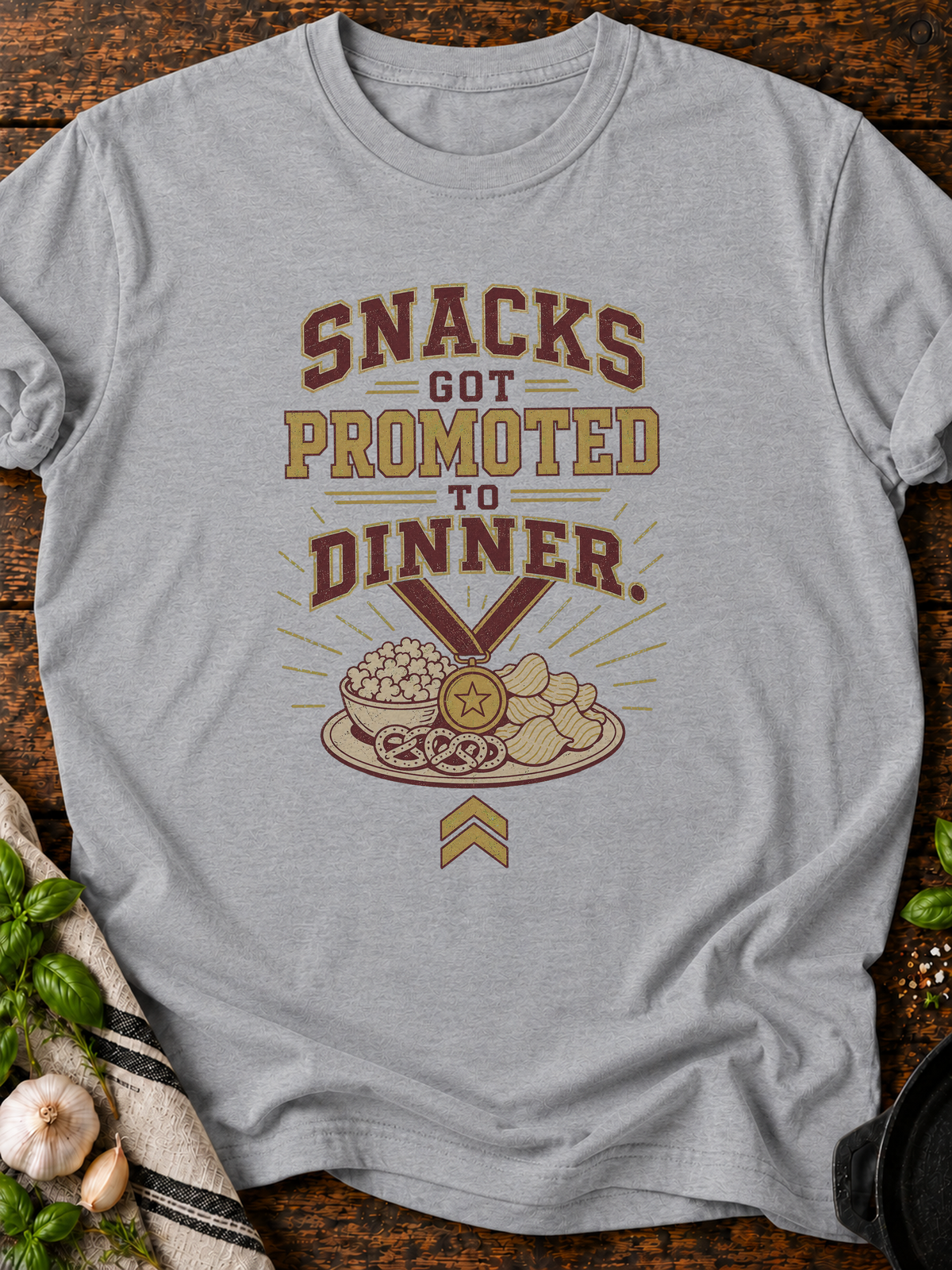 Snacks Promoted T-Shirt - Sport Grey