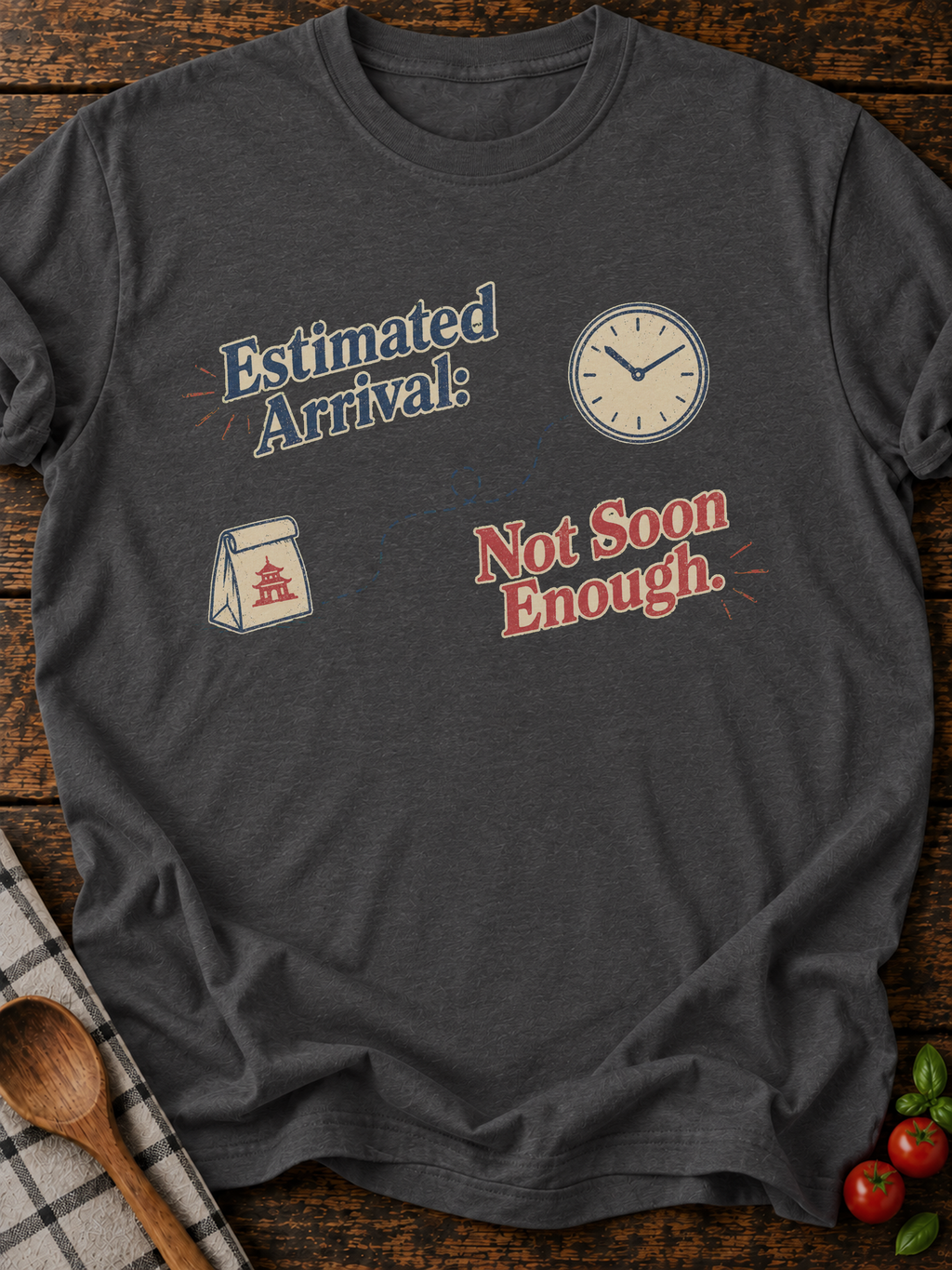 Estimated Arrival T-Shirt - Dark Heather