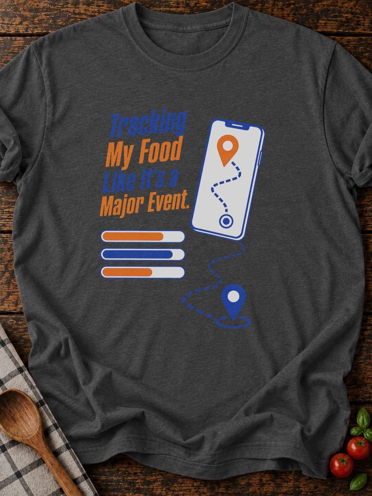 Tracking Food T-Shirt - Dark Heather