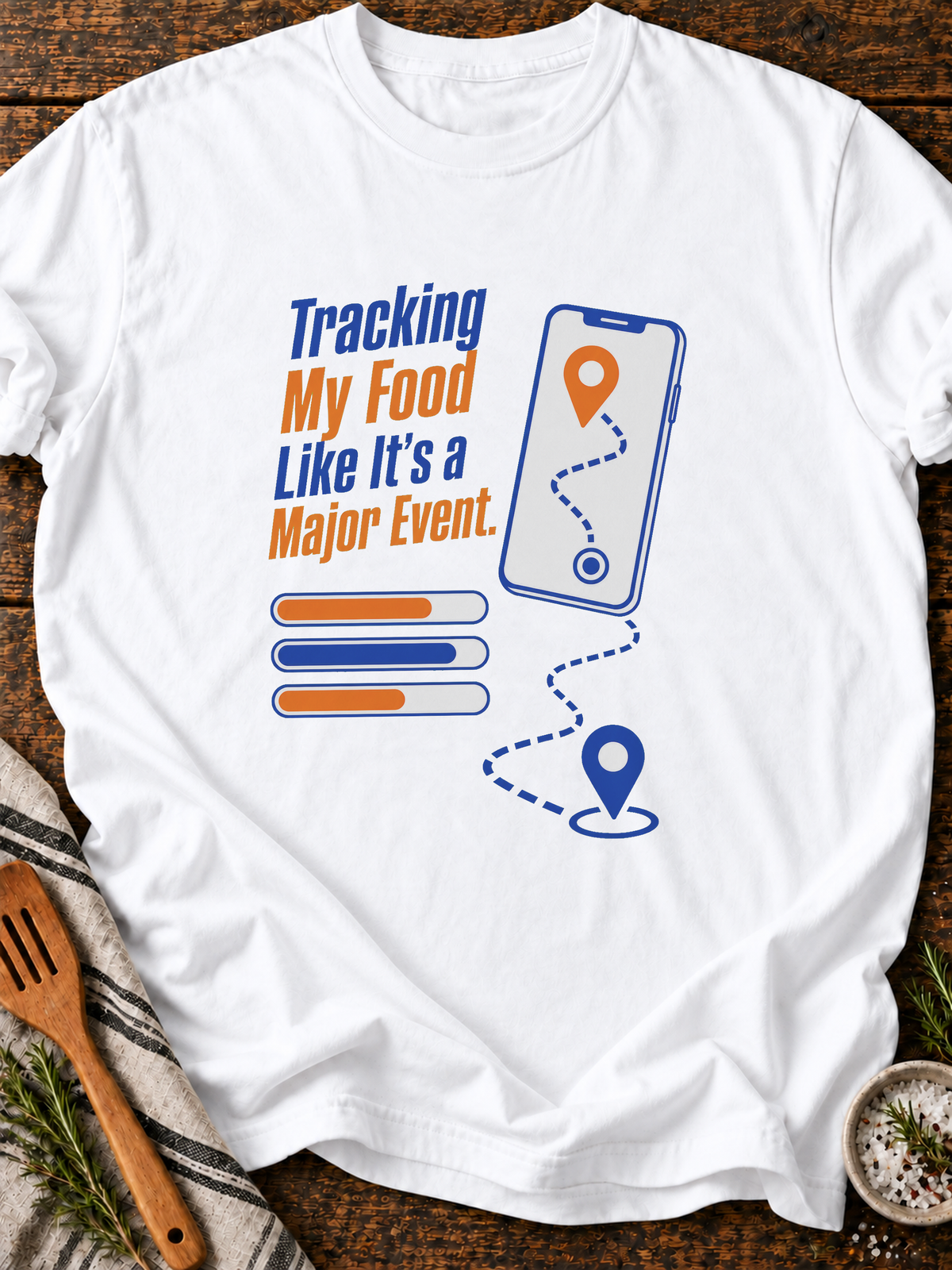 Tracking Food T-Shirt - White
