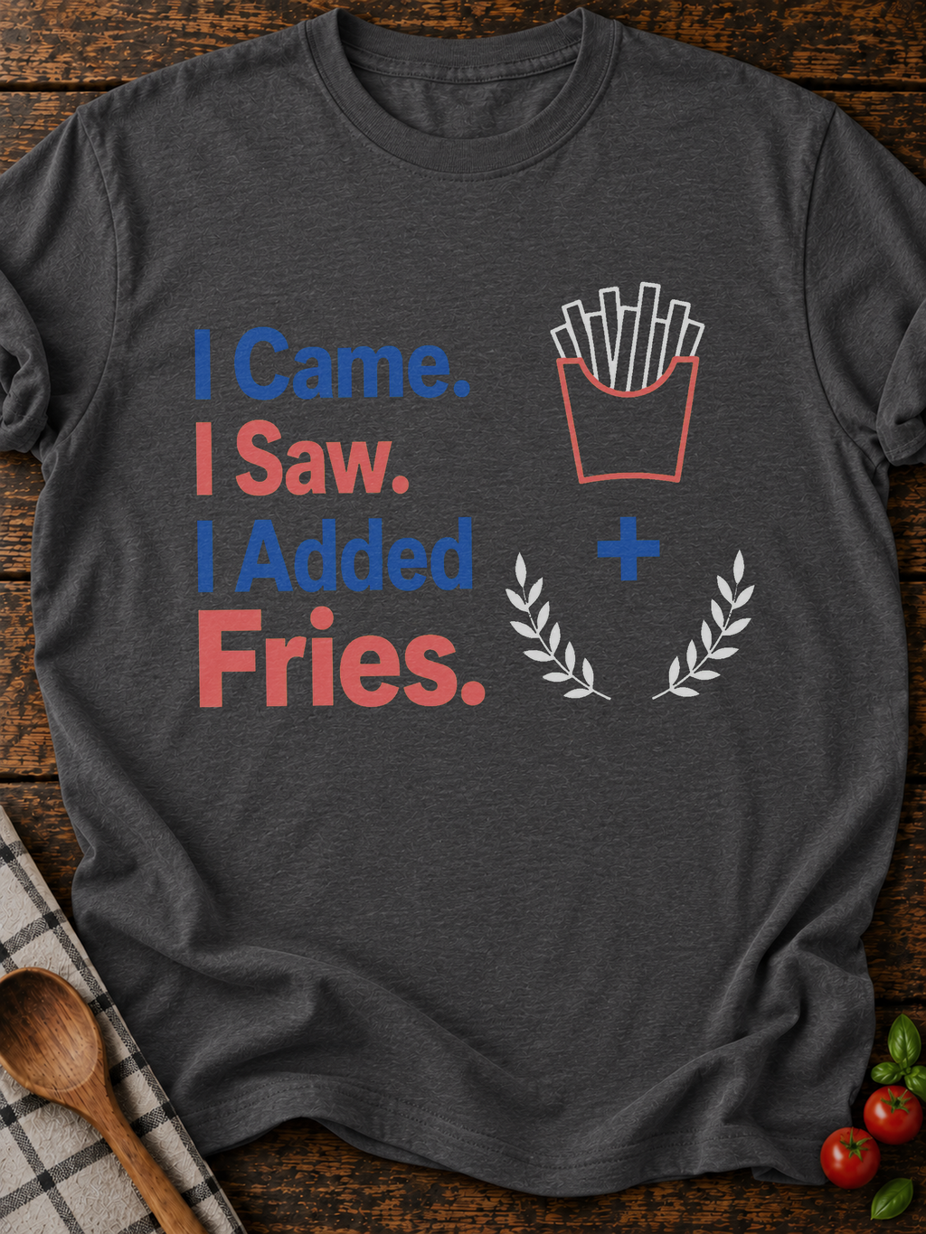 Added Fries T-Shirt - Dark Heather