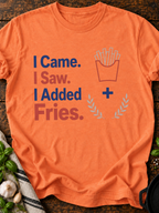 Added Fries T-Shirt - Heather Orange