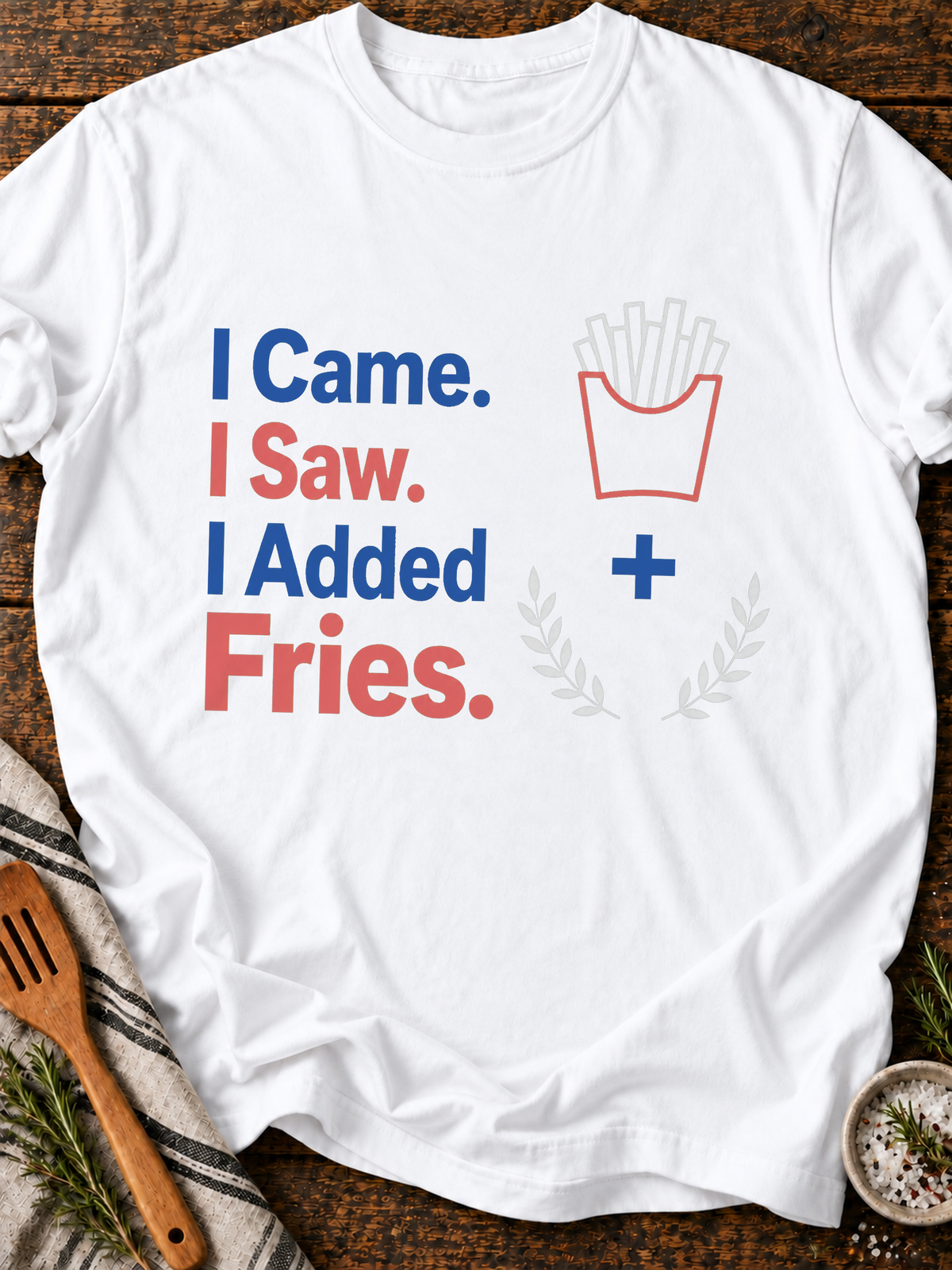 Added Fries T-Shirt - White