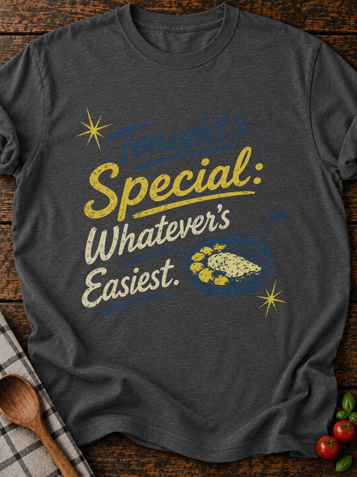 Whatevers Easiest T-Shirt - Dark Heather