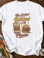 Looked Better Phone T-Shirt - White