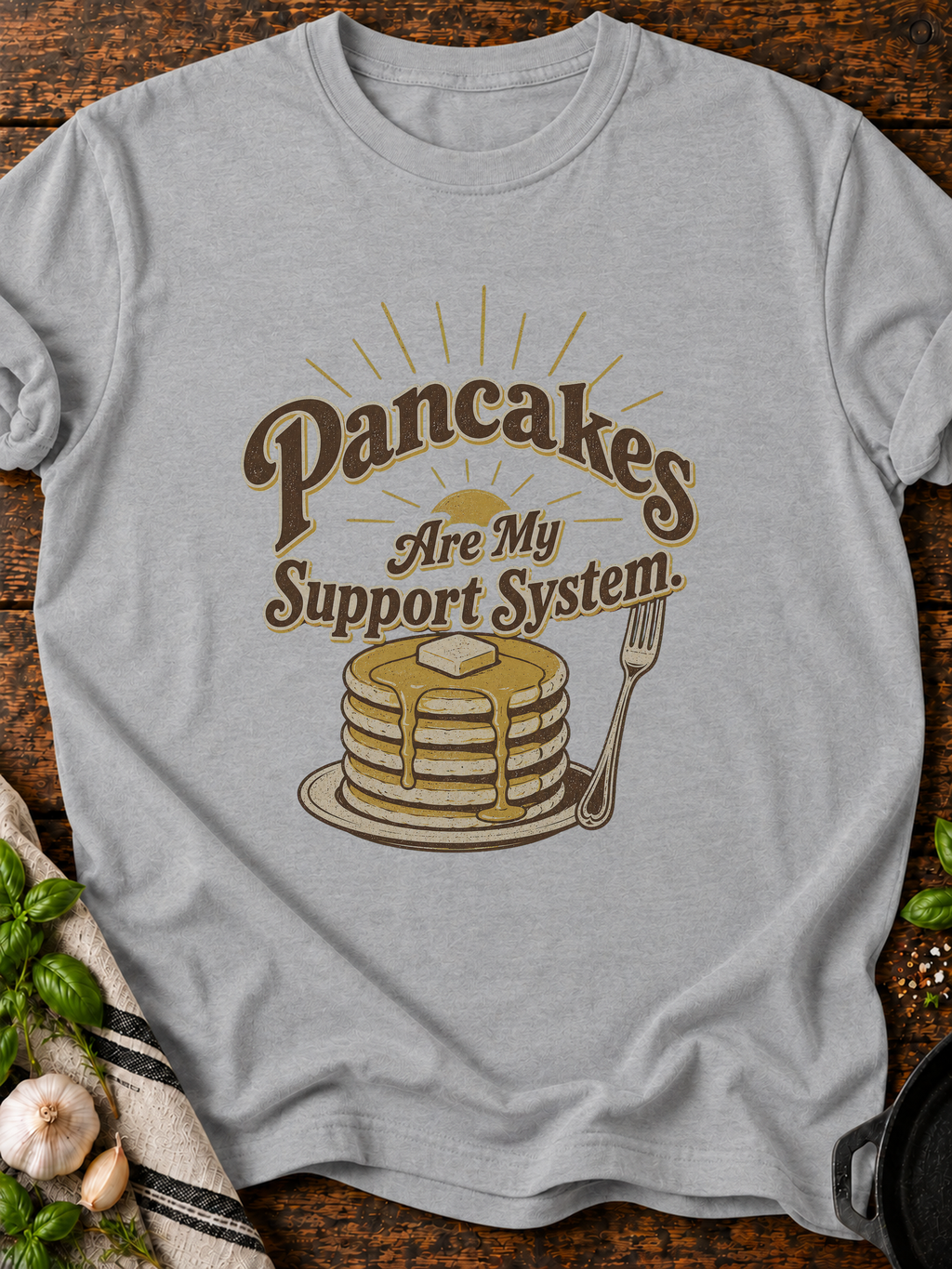 Pancake Support T-Shirt - Sport Grey