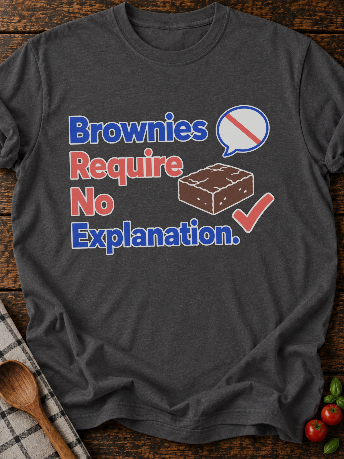 Brownies Explanation T-Shirt - Dark Heather