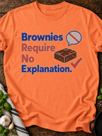 Brownies Explanation T-Shirt - Heather Orange