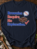 Brownies Explanation T-Shirt - Navy