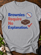Brownies Explanation T-Shirt - Sport Grey