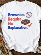 Brownies Explanation T-Shirt - White