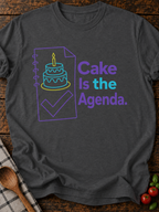 Cake Agenda T-Shirt - Dark Heather