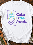 Cake Agenda T-Shirt - White