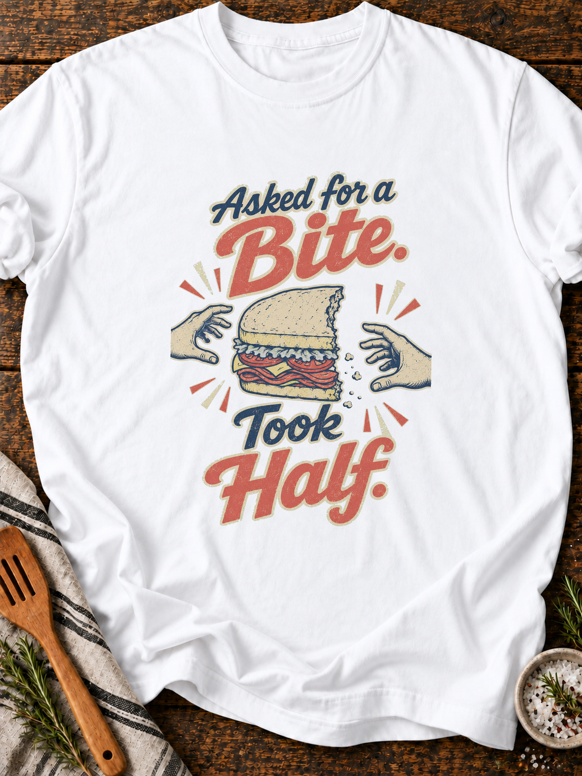 Took Half T-Shirt - White