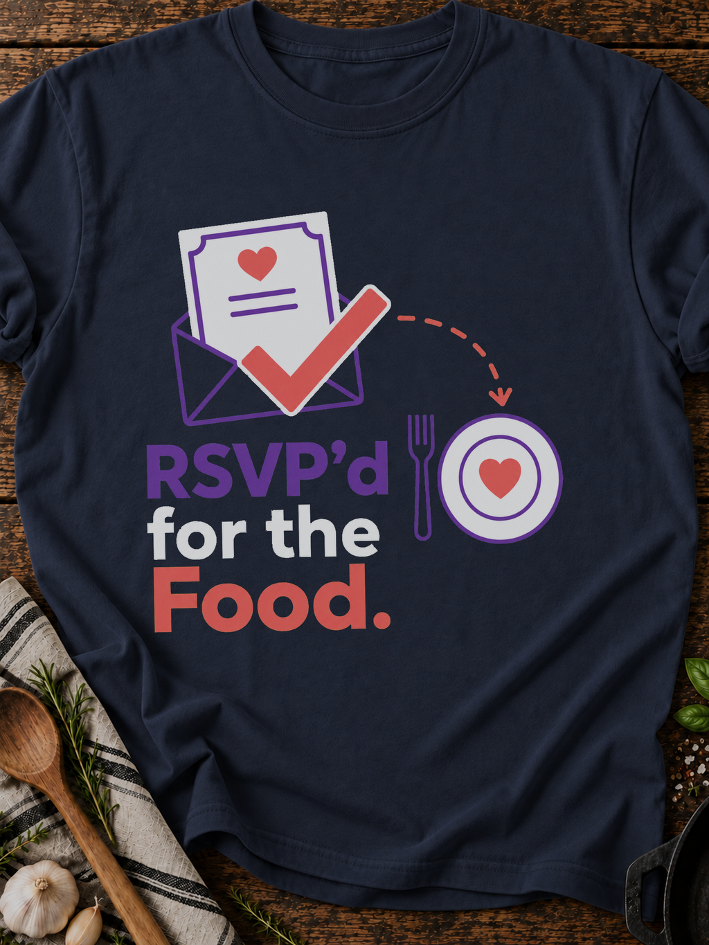Rsvpd Food T-Shirt - Navy