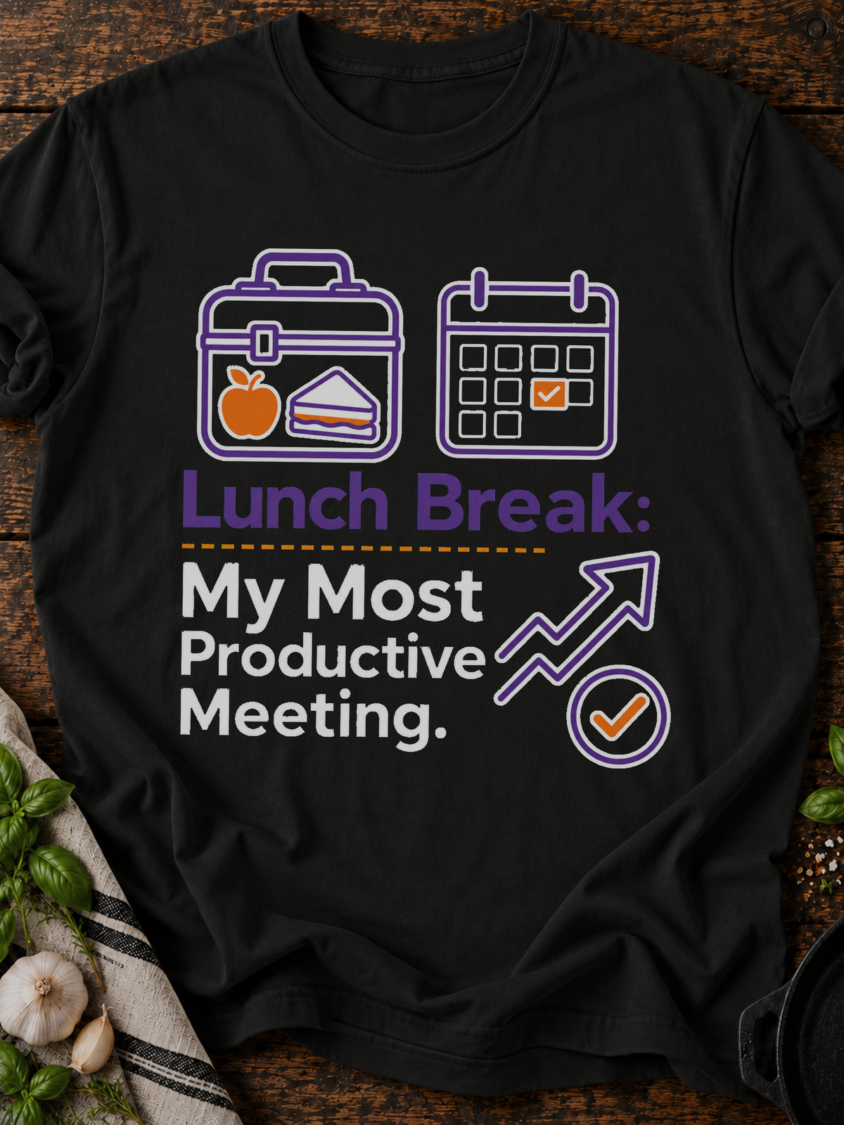 Productive Meeting T-Shirt - Black