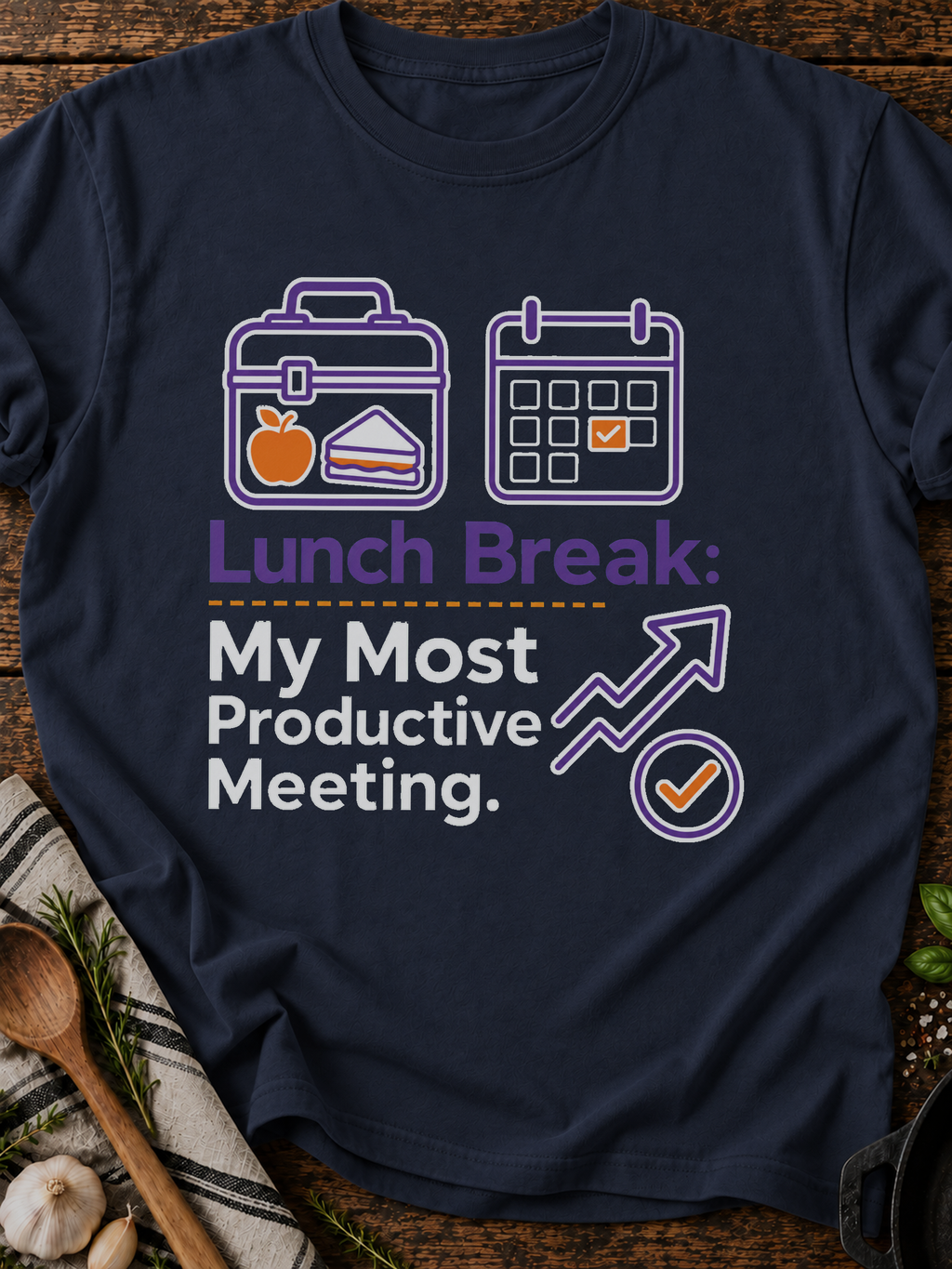 Productive Meeting T-Shirt - Navy