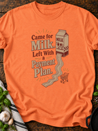 Milk Payment Plan T-Shirt - Heather Orange