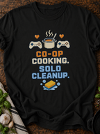 Coop Cooking Solo Cleanup Pixel T-Shirt - Black