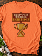 Achievement Edible Dinner Pixel T-Shirt - Heather Orange