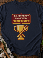 Achievement Edible Dinner Pixel T-Shirt - Navy