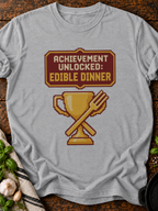 Achievement Edible Dinner Pixel T-Shirt - Sport Grey