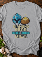 Diamond Gear Potato Diet Pixel T-Shirt - Sport Grey
