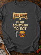 Side Quest Find Food Pixel T-Shirt - Dark Heather