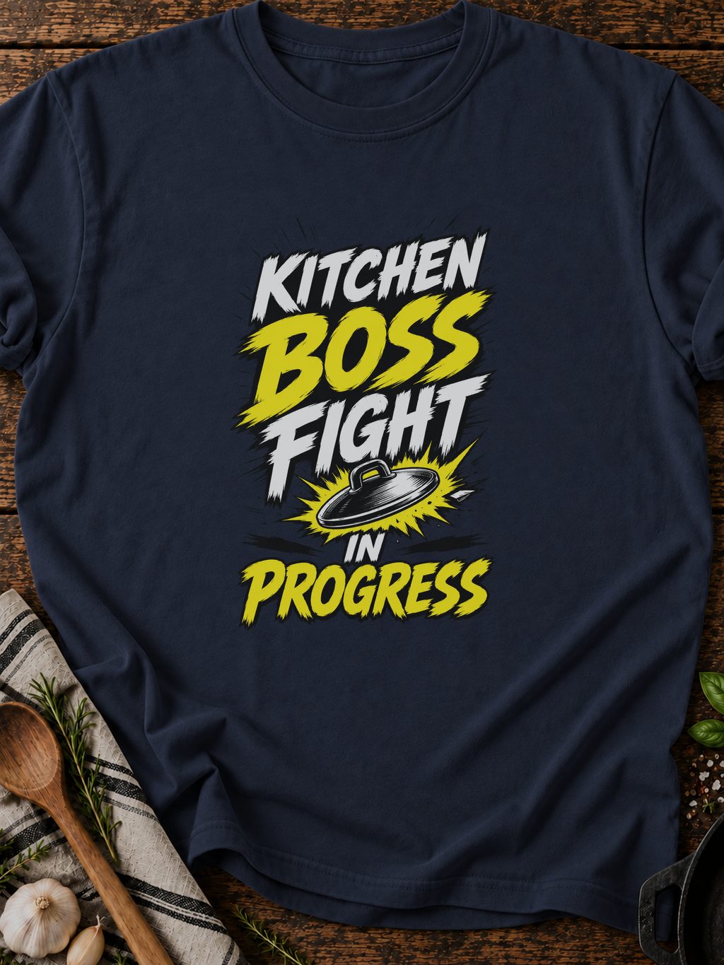 Kitchen Boss Fight Alternative T-Shirt - Navy