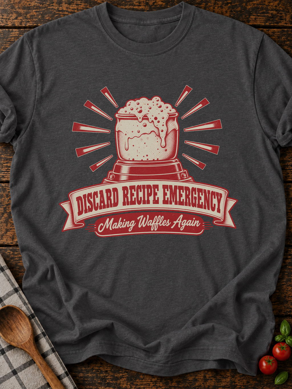 Discard Recipe Emergency T-Shirt - Dark Heather