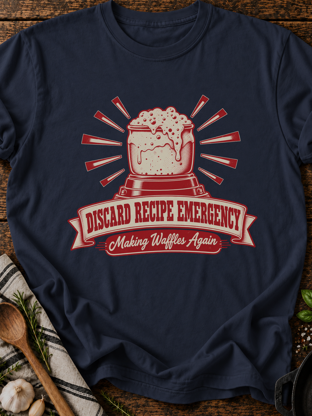 Discard Recipe Emergency T-Shirt - Navy