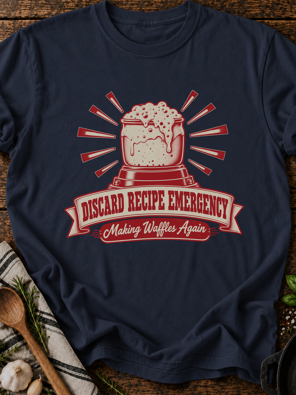 Discard Recipe Emergency T-Shirt - Navy