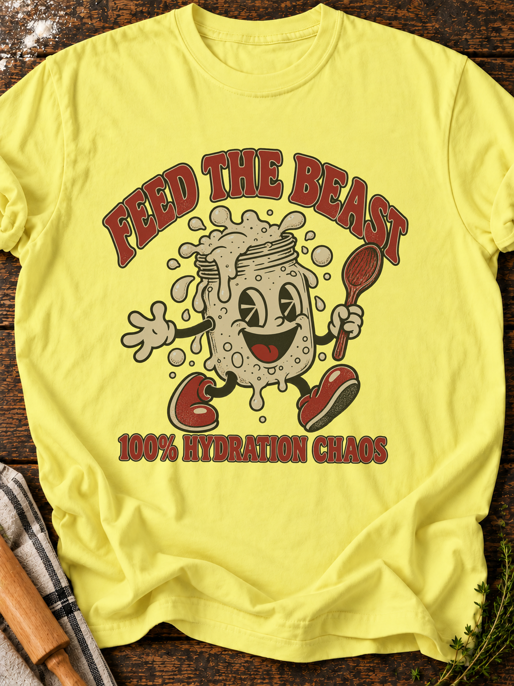 Feed The Beast T-Shirt - Cornsilk