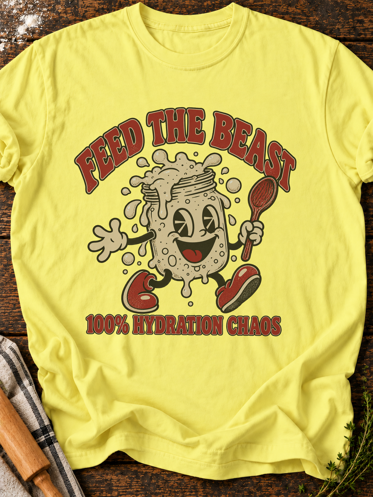 Feed The Beast T-Shirt - Cornsilk