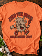Feed The Beast T-Shirt - Heather Orange