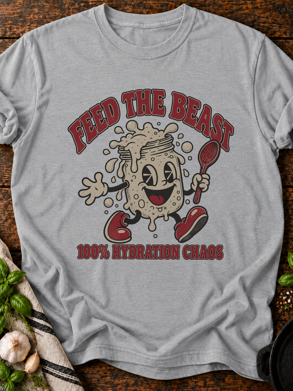 Feed The Beast T-Shirt - Sport Grey