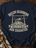 Builds Seasoning Character T-Shirt - Navy
