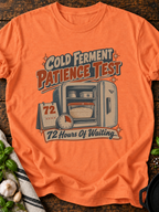 Cold Ferment Patience Test T-Shirt - Heather Orange