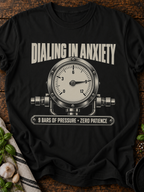 Dialing In Anxiety T-Shirt - Black