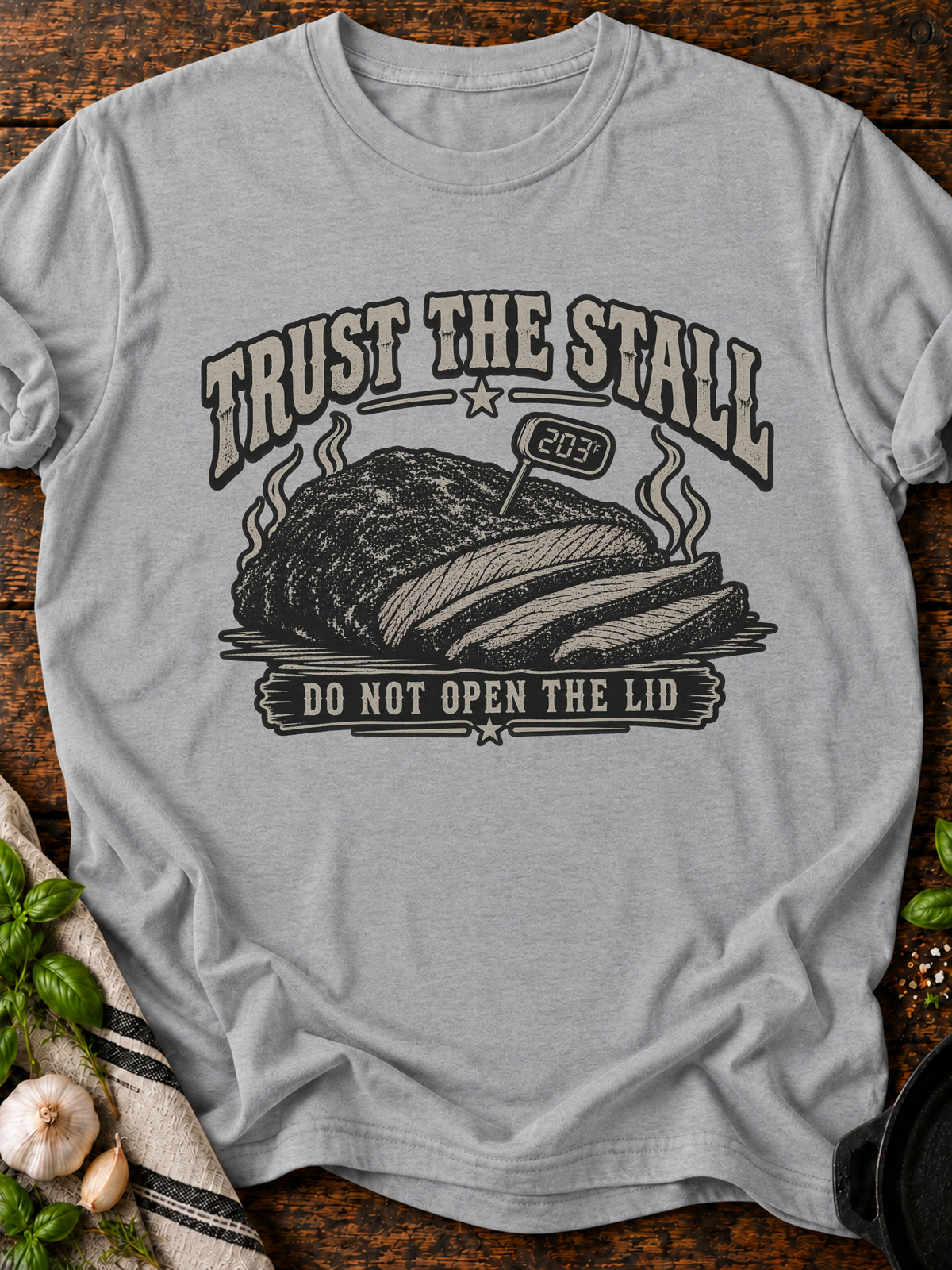 Trust The Stall T-Shirt - Sport Grey
