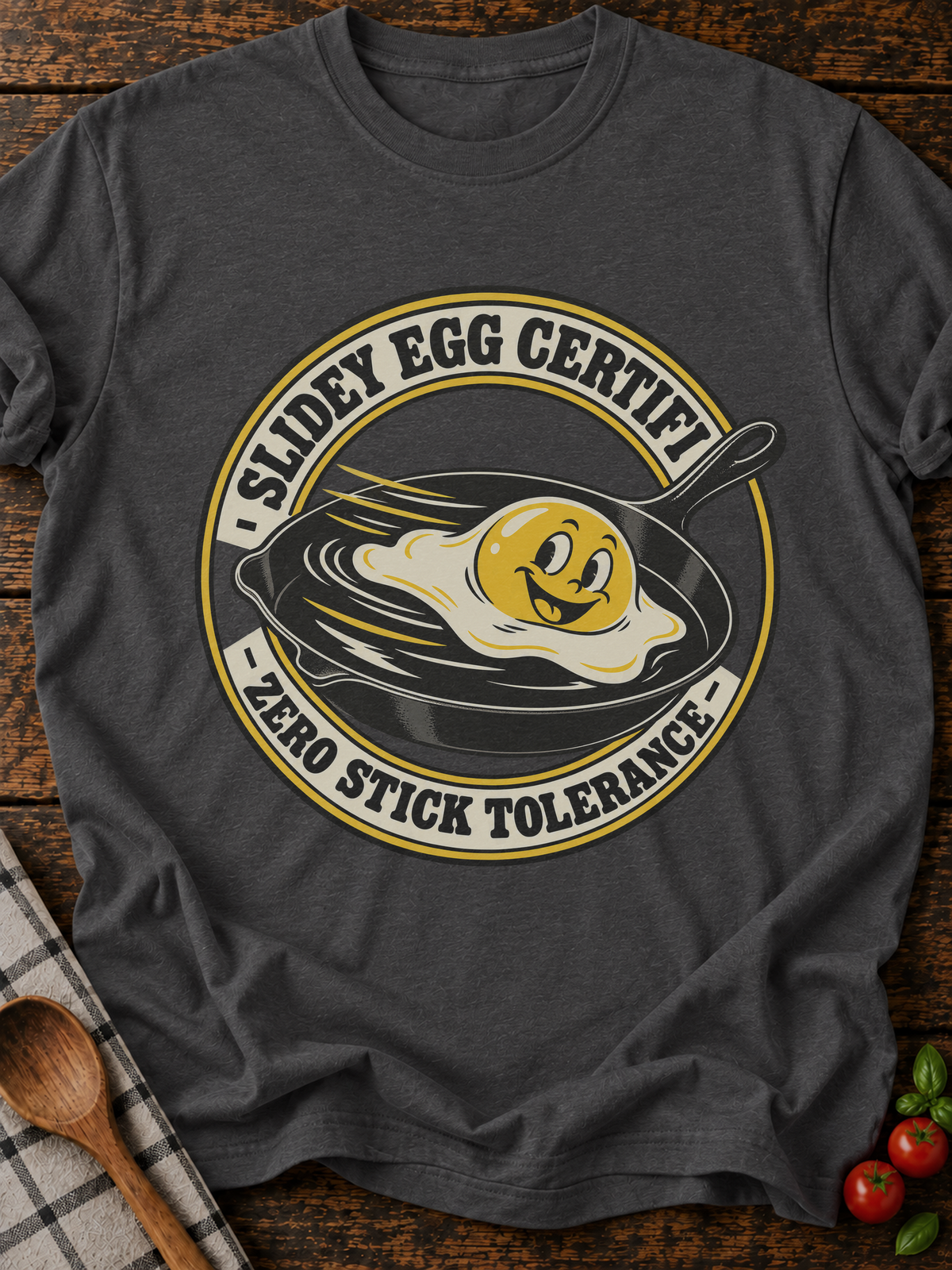 Slidey Egg Certified T-Shirt - Dark Heather