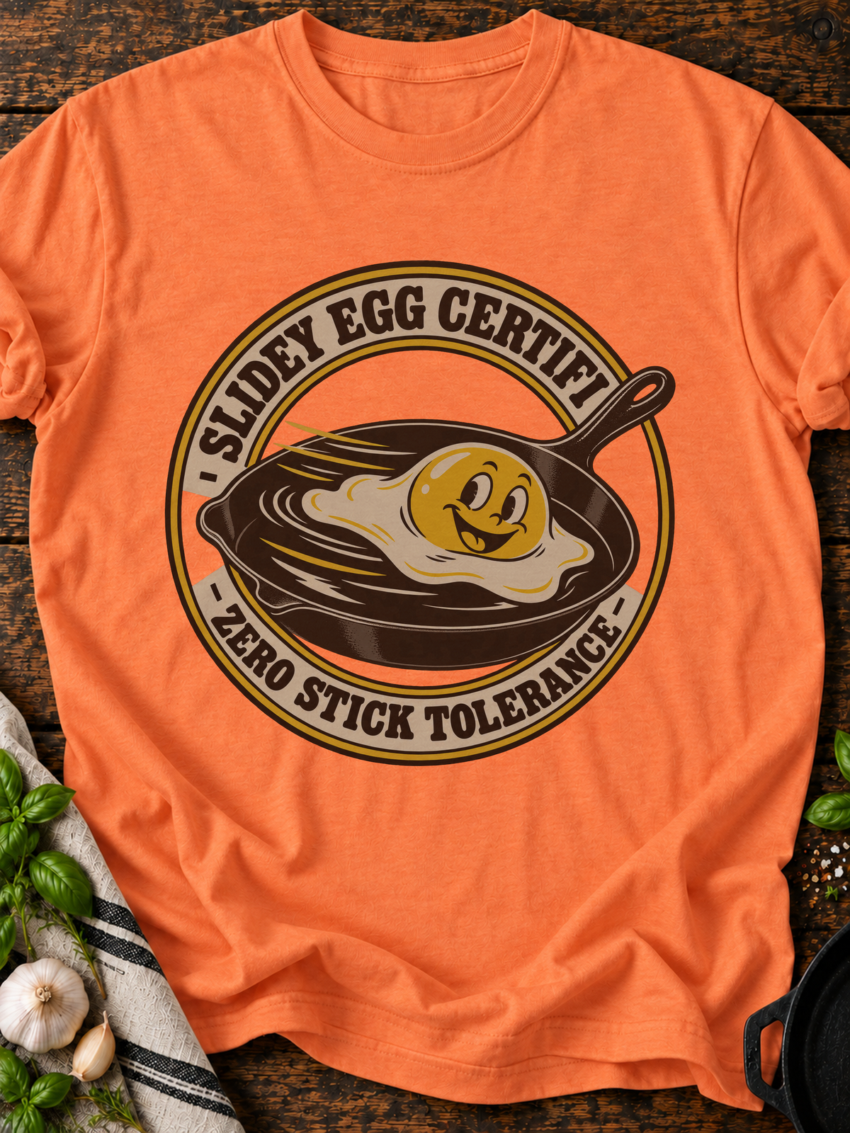 Slidey Egg Certified T-Shirt - Heather Orange