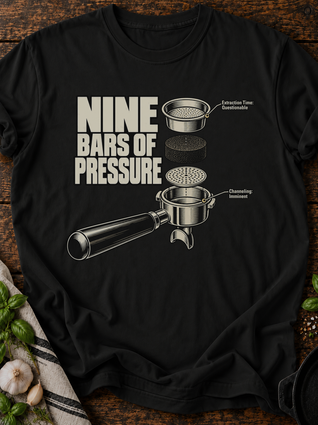 Nine Bars Of Pressure T-Shirt - Black