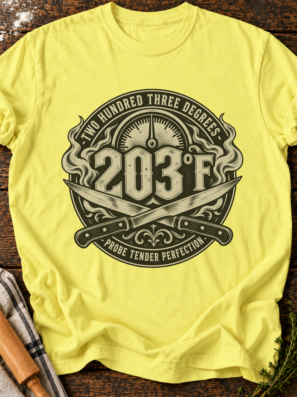 Two Hundred Three Degrees T-Shirt - Cornsilk