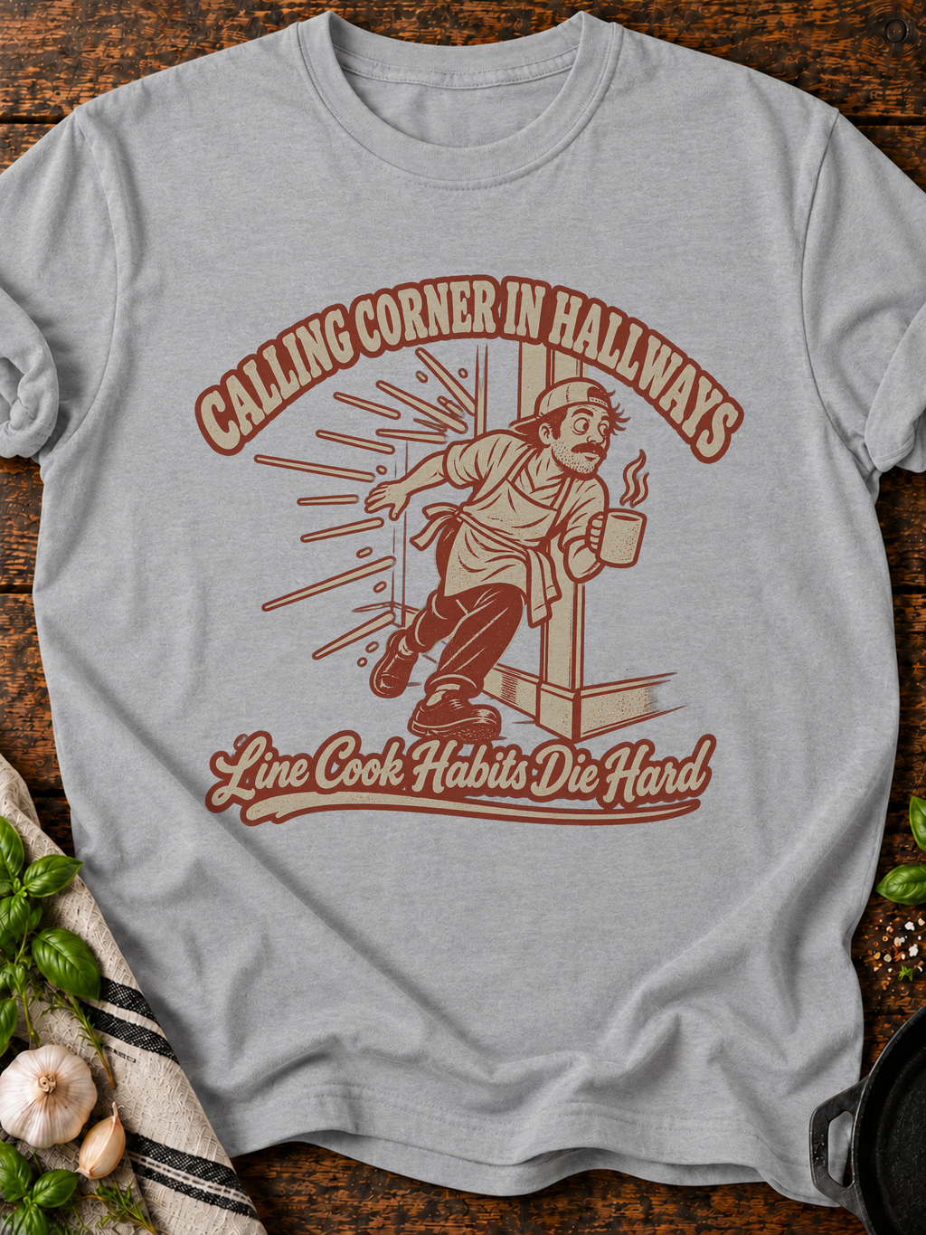 Calling Corner In Hallways T-Shirt - Sport Grey